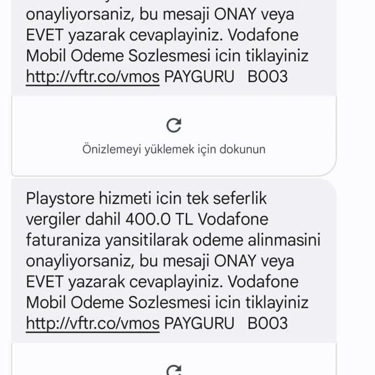 Playstore.com Hesabımdan İzinsiz Çekilen Ödemeler