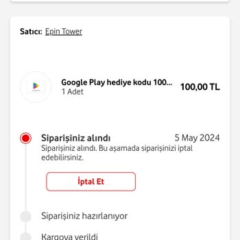 Epin Tower Google Playstore Kod Göndermiyorlar