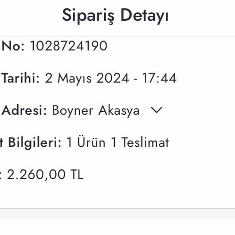 İade Ücreti Boyner Mağazası