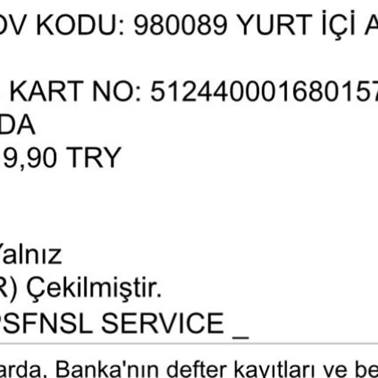 Ziraat Bankası Kartımdan Para Çekildi Habersiz