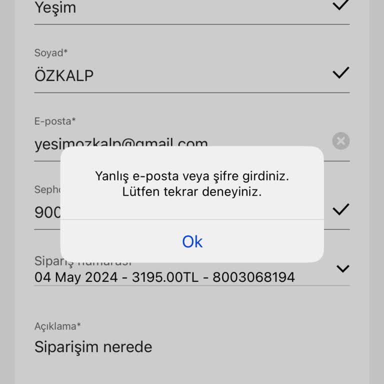 Sephora Uygulamasından Sipariş Verdim Ama Arayan Soran Yok