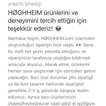 Hoghheim Ürün Gecikmesi Ve Haber Alamama