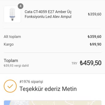 Aydinlatmaconcept.com Siparişim Ortada Yok