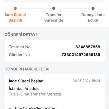 Trendyol 30 Nisanda Sipariş Ettiğim Ürün Kayboldu.