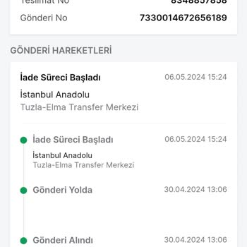 Trendyol 30 Nisanda Sipariş Ettiğim Ürün Kayboldu.