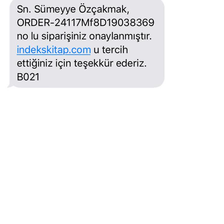 İndeks Kitap Siparişimi Takip Edemiyorum