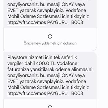 Vodafone, Faturama Mobil Ödeme Ücreti Yansıtmış