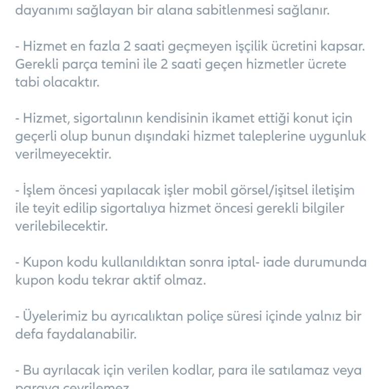 Allianz Sigorta Allianz Eşya Sabitleme Hizmeti Sorunu