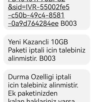 Vodafone Tarife Değişikliği Şikayeti