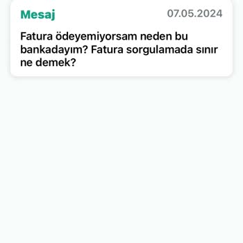 Kuveyt Türk Fatura Sorgulamada Sınır! İlginç.