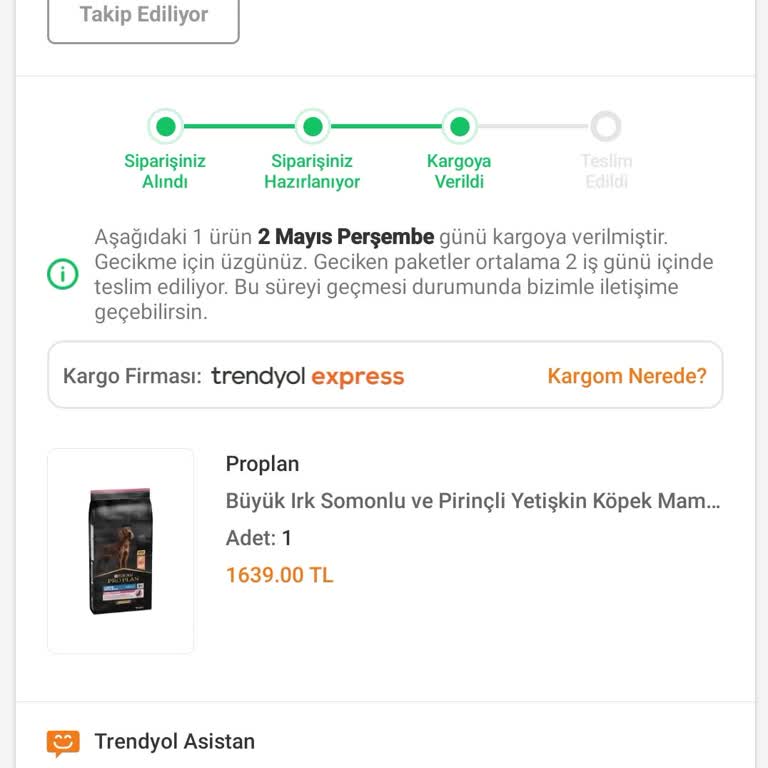 Trendyol Kargo 1 Hafta Olmasına Rağmen Getirmesi