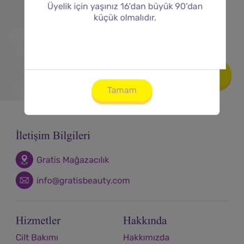 Gratis Beauty Kayıt Olamama Sorunu