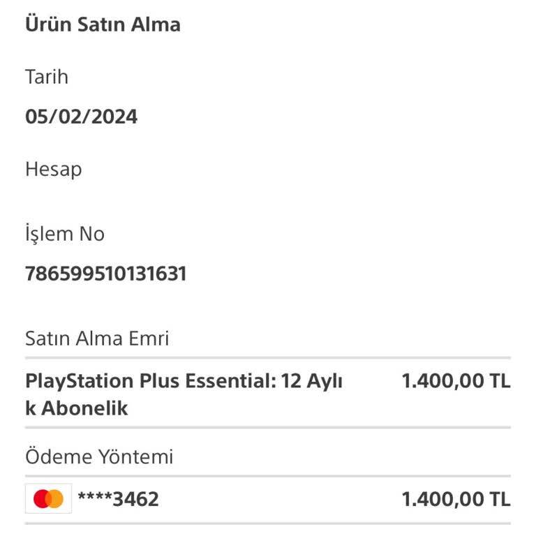 PlayStation Plus Abonelik İadesi