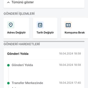 Trendyol Express Tuzla-Elmalı Transfer Merkezi