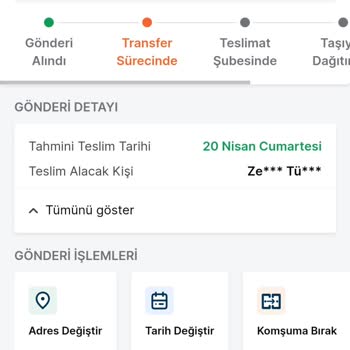Trendyol Express Tuzla-Elmalı Transfer Merkezi