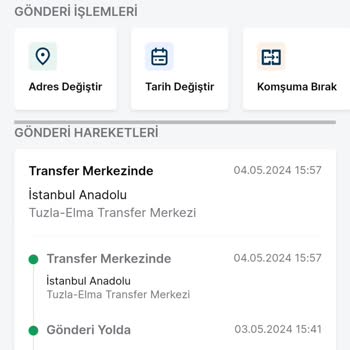 Trendyol Express Tuzla-Elmalı Transfer Merkezi