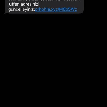 Kargo Adı Altında Gelen Mesaj