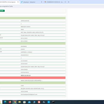 HDI Sigorta 20240033013- Hasar Dosya Ödeme Hk