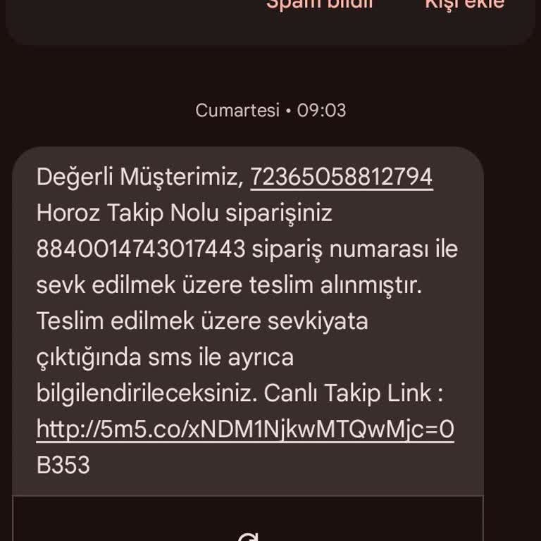 Horoz Lojistik TV Sipariş Verdim Bir Haftadır Gelmedi