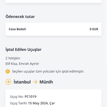Pegasus Airlines Flex Aldığım Halde Benden Büyük Kesinti Yapmaları