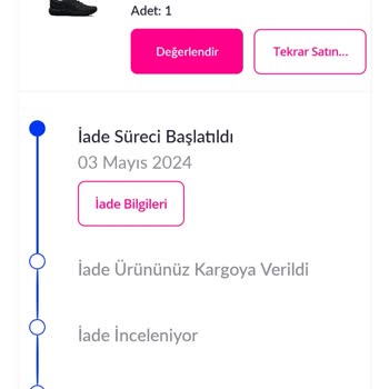 Pazarama Ve Boyner Teslim Alınan Ürünün İade Edilmeyen Ücreti