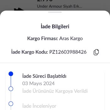 Pazarama Ve Boyner İade Alınan Ürünün Ücret İadesinin Yapılmaması
