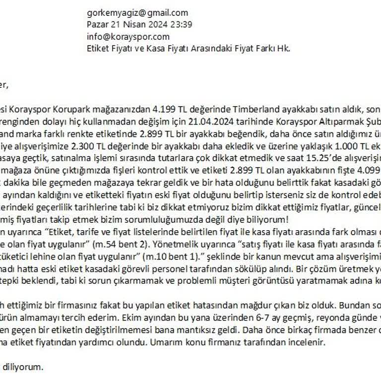 Koray Spor Her Şey Ürünü Satana Kadar, Satış Sonrası Destek Sıfır!