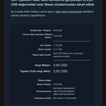Benden Habersiz Steam Cüzdanım Sıfırlanıyor