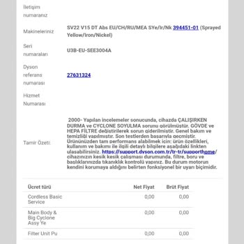Dyson Tekrarlayan Arızalar Ve Çözümsüz Müşteri Hizmetleri