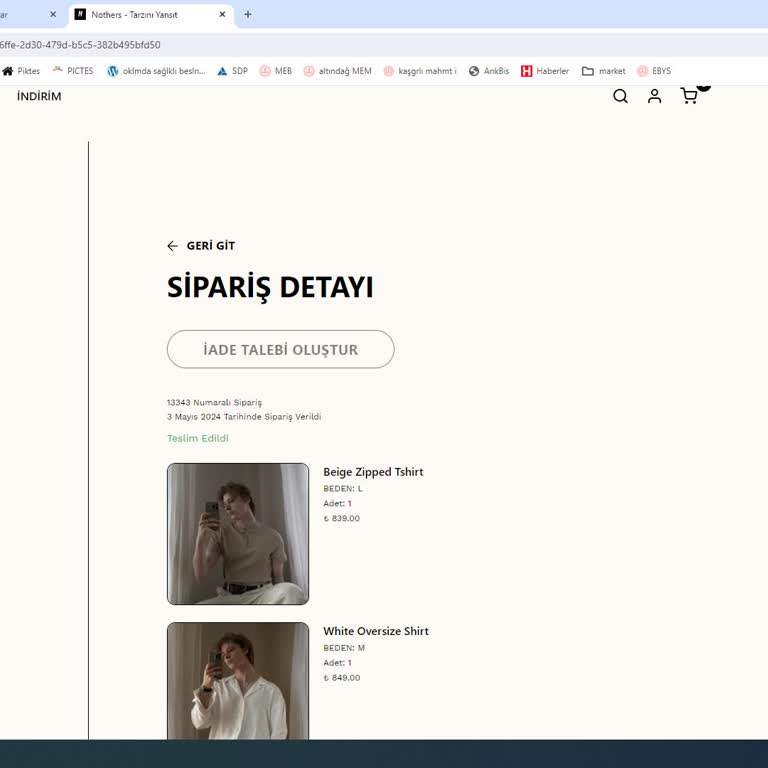 Nothers Siparişten Sonra İlgilenmiyor