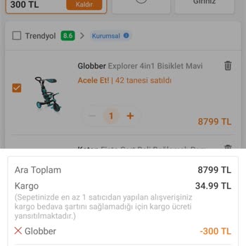 Trendyol Satıcısından Daha Teslim Almadığım Üründe Fiyat İndirimi!