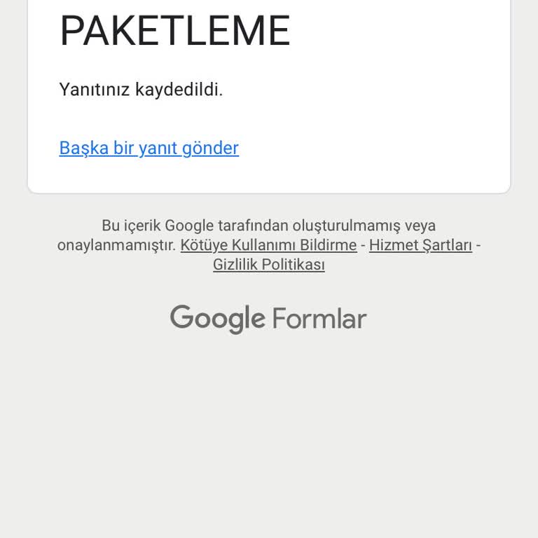 Evde Ekişi Paketleme Kişisel Bilgilerimin İzinsiz Kullanımına Karşı Resmi Şikayet