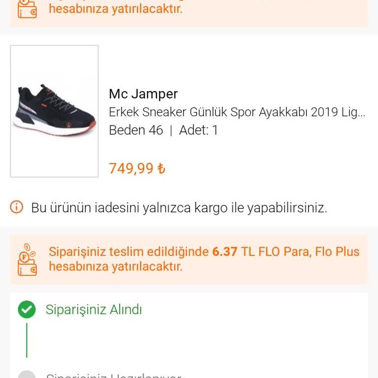 FLO Ayakkabıcılık Ürün Teslim Beceriksizliği