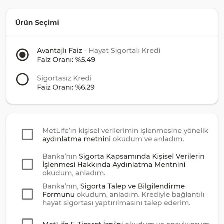 On Dijital Bankacılık 10.000 TL 0 Faizli Kredi