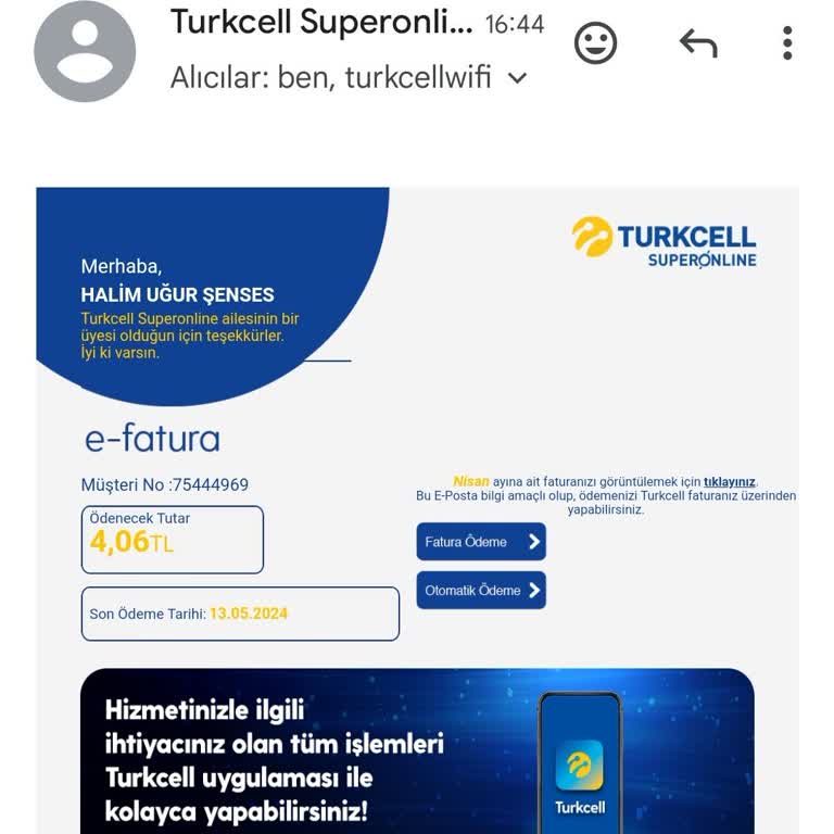Superonline Haksız Fatura Bedeli Talep Ediyor