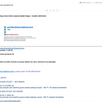 Vodafone Xdsl Hizmet Numaramı Bilinçli Olarak Vermiyor