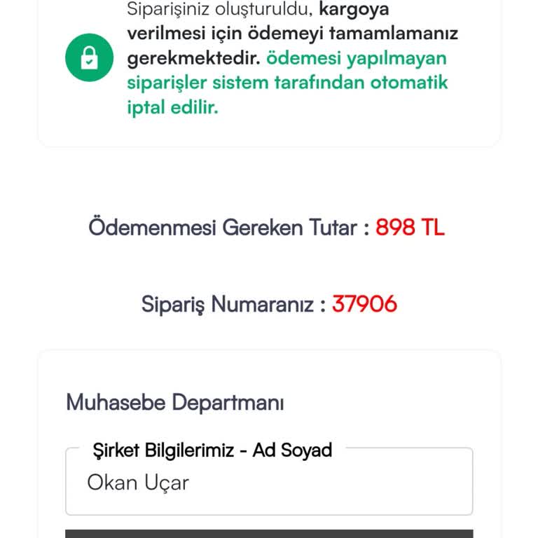 Çeyiz Trend 2 Adet Fincan Takımı Aldım. Sipariş Verdiğim Fincan Takımları Gelmedi