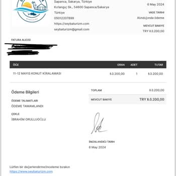 Seyba Turizm Şeyba Turizm'de Beklenmedik Ek Ücret Sorunu