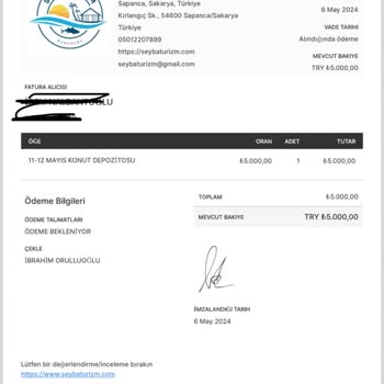 Seyba Turizm Şeyba Turizm'de Beklenmedik Ek Ücret Sorunu