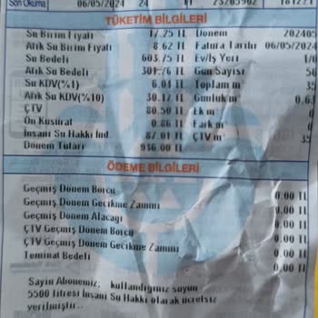 İSKİ Atık Su Bedeli Hk.