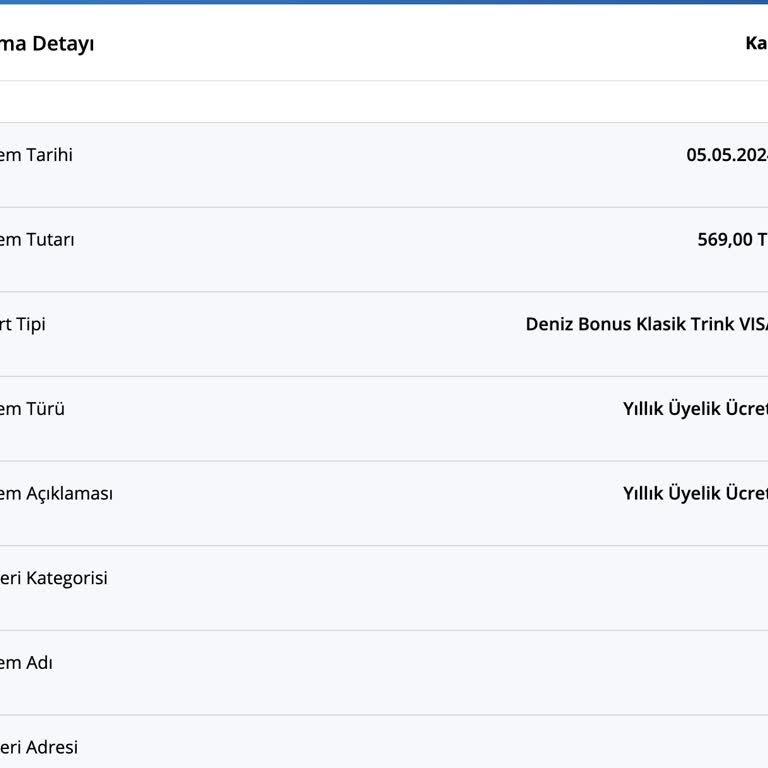Denizbank Kart Aidatı İptali