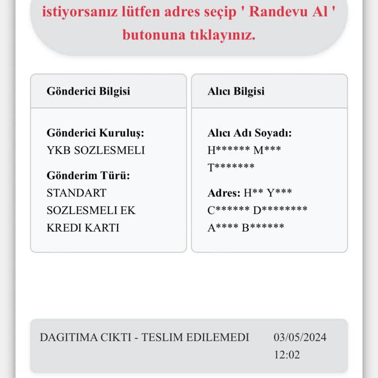 Kuryenet Kargomu Teslim Etmiyor