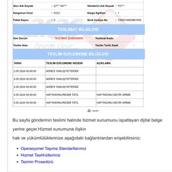 Trendyol Teslim Edilmeyen Ürünün Ücretini İade Etmiyor!