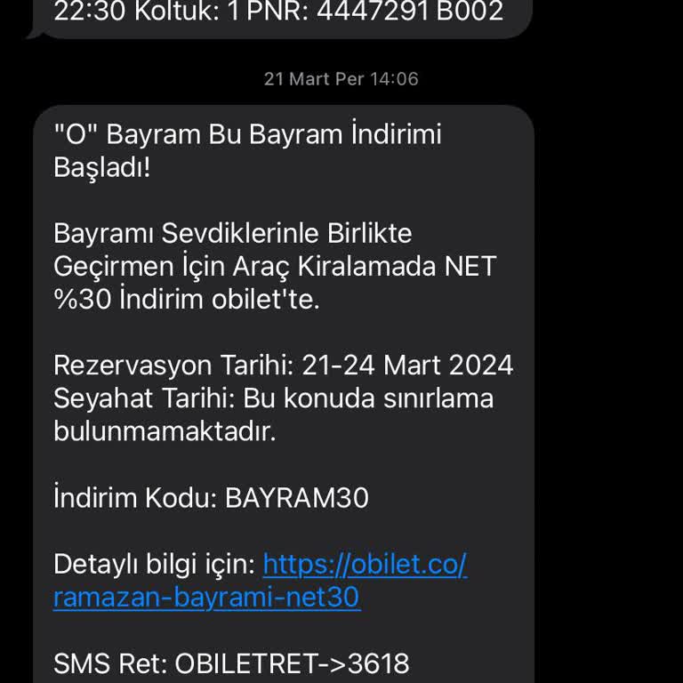 Obilet Paramı İade Etmedi