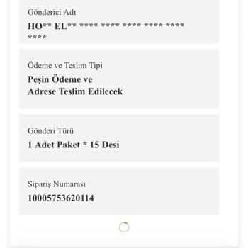 Homend Karaca Ürünümü Kargoda Kaybetti Göndermiyor