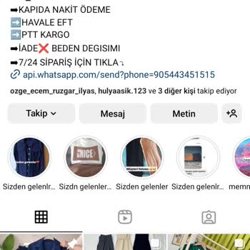 Tesettür Sema (İnstagram) Para İadesi İstiyorum
