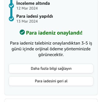 Amazon Türkiye Çağrı Merkezinin Yanlış Bilgi Vermesi.