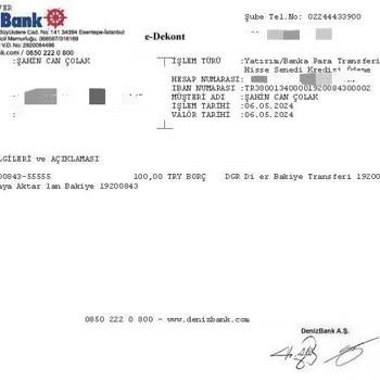 Denizbank Dgr Tutarı Adı Altında 2 Gün Arka Arkaya Kesilen Para!