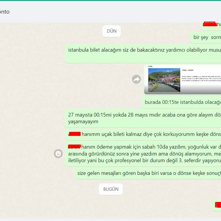 Pronto Tour İletişimsizlik