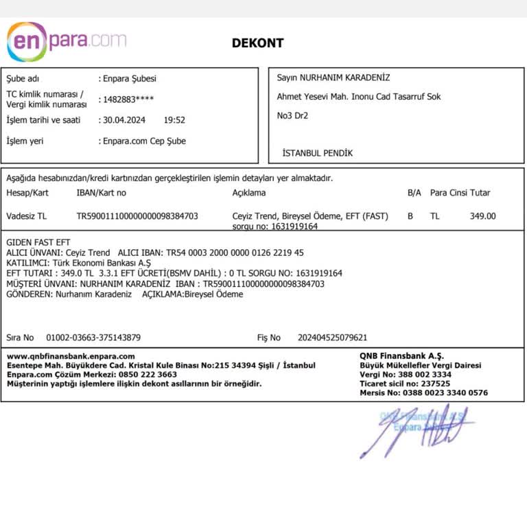 Çeyiz Trend Siparişimi Verdim Gelmedi